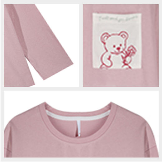 【109元限时秒杀】【秀黛】女套头带杯长袖套装女士春秋长袖睡衣家居服S3551606T【门店同款】【如遇缺货自动退款，介意勿拍】 商品图4