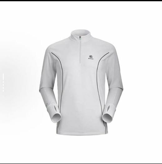 点此购买 凯乐石春秋季男女款半拉链立领拇指孔运动跑步长袖T恤 LL 341280 商品图4