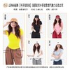 LEANA丽娜【运动短袖】柔软透气弹力修身上衣百搭半开领纽扣瑜伽服T恤LN1191 商品缩略图6