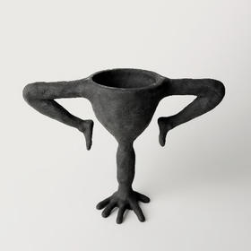 肆楼/「行走的子宫」陶瓷烛台摆件