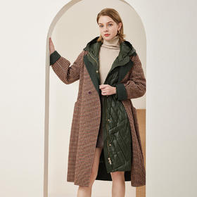 PH94A斯尔丽瑟俪冬季新款翻领收腰女士中长款毛呢大衣