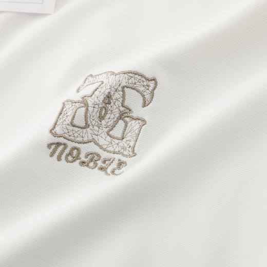 GXG男装【凉感透气】26夏季时尚字母刺绣日常简约男式短袖POLO衫K&C 商品图3