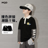 【MQD】童装男大童POLO衫26春季假两件儿童学院风经典拼接休闲长袖T恤 商品缩略图0