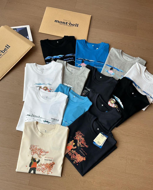 日单美山男女同款限定印花短袖T恤13色3.5 商品图0