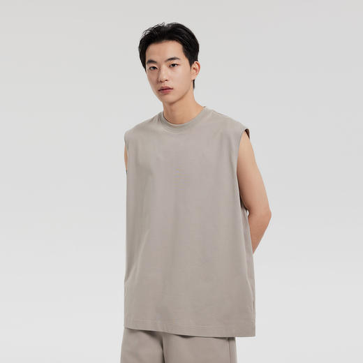 MODE COMMUTER | MC匹马棉柔软耐磨圆领微阔无袖背心 商品图4