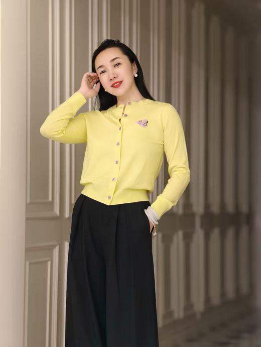 【3.6上新】早春鹅暖🌸云雀黄羊绒开衫 商品图1