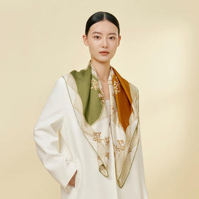 万事利双面印花大方巾-苍穹