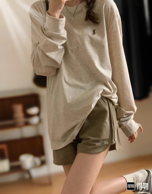 原厂出货的拉夫劳伦磨毛打底T恤030503 商品图5