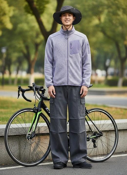 【自在抓绒外套】2026春季新品立领户外运动休闲加厚保暖抓绒衣开衫外套  1391 商品图3