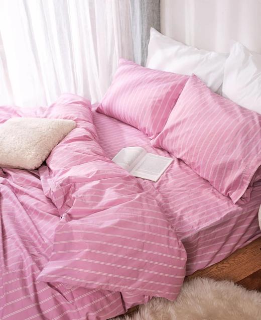 伽罗 JALO 条纹水洗新疆长绒棉床品四件套 商品图1