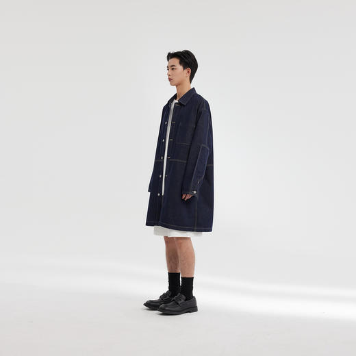 MODE COMMUTER | MC翻领牛仔风衣原牛牛仔风衣MCF108068A 商品图2