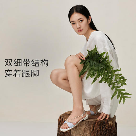 7or9夏季新款露趾凉鞋法式优雅平跟凉鞋无尽夏 商品图4