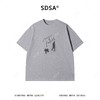 SDSA男装2026新款复古艺术感上衣重磅人影剪影宽松短袖休闲 商品缩略图0