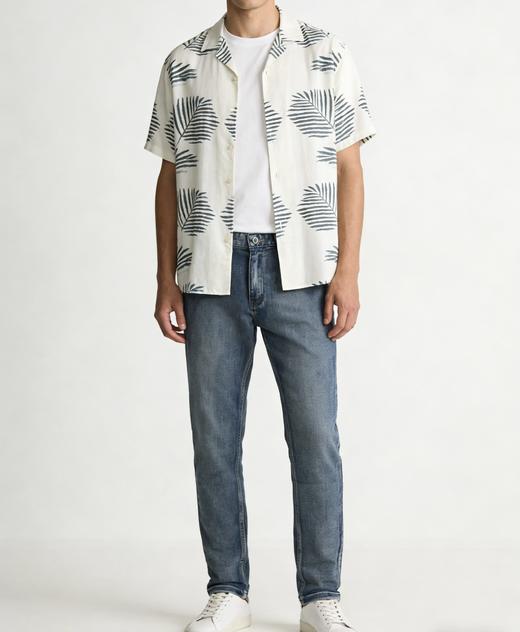 点此购买 哈吉斯春夏季男士舒适水洗牛仔裤长裤 tuo 341395 商品图7