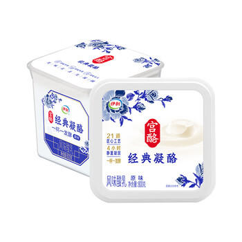 伊利经典凝酪酸奶 低温老酸奶家庭装原味 800g 风味发酵乳 商品图2