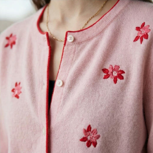 PALUOPO/PL圆领女开衫ET23062R/约重237g帕罗 商品图4