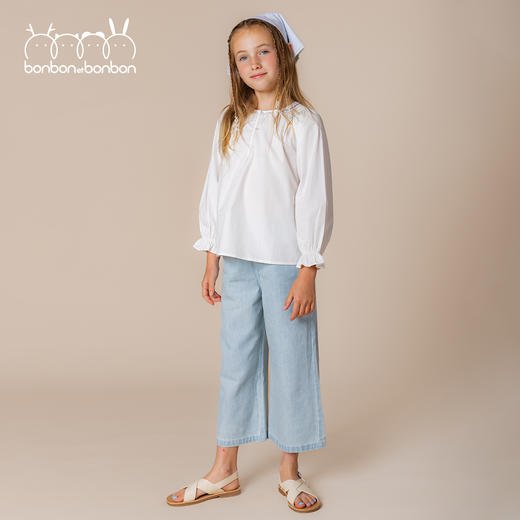 意发白打揽彩色上衣 商品图0