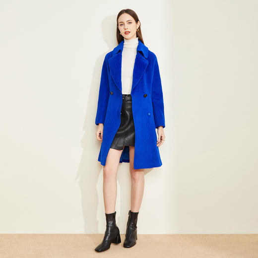 LH9L5斯尔丽双面呢中长大衣 商品图3