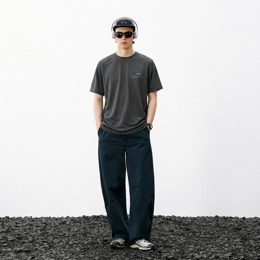 714street反光印花7A抗菌吸湿速干运动短袖男2026夏季凉感防晒T恤 商品图4