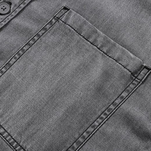 MODE COMMUTER | MC水洗做旧莱赛尔经典宽松做旧水洗宽松牛仔衬衫 商品图3