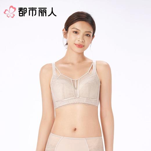 都市丽人内衣塑身内衣BCD杯超薄文胸蕾丝内衣3/4杯内衣内衣四排四扣无钢圈LJCAC1 商品图1