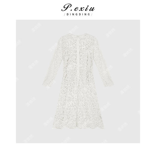 03-2潘依绣丁丁宠粉法式优雅气质蕾丝连衣裙Q2213 商品图1