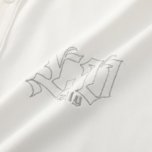 GXG男装【凉感透气】26夏季时尚刺绣哥特字母男式翻领短袖POLO衫K&C 商品图3
