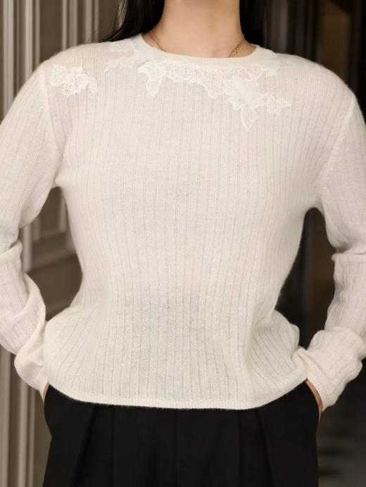 【3.6上新】早春初筵🌸珍珠白羊绒衫 商品图13