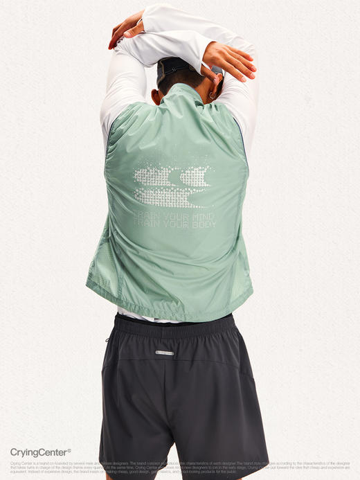 CryingCenter 户外立领反光机能马甲背心跑步骑行外套 商品图3