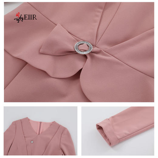 司歌收腰假两件长袖连衣裙春秋气质A921221X 商品图2