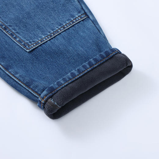 【MQD】童装男大童冬新款儿童潮酷休闲加厚耐穿裤子百搭加绒牛仔裤 商品图3