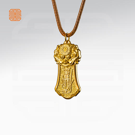 玺匠金铺《瑞兽纳福》足金9999 黄金吊坠项链生日礼物 商品图3