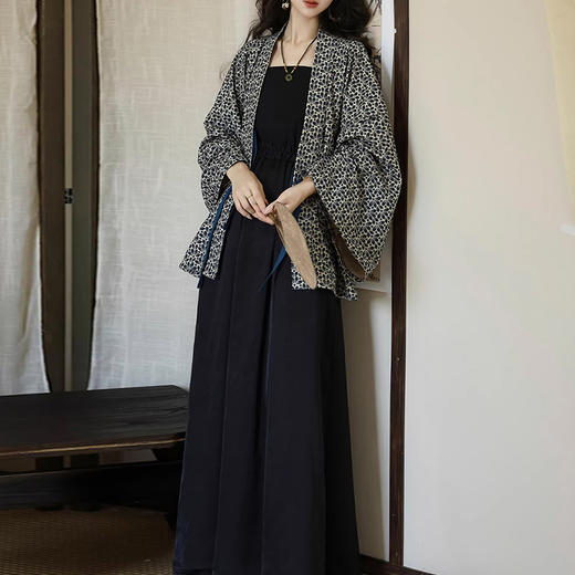 裁缝学苑AS645魏晋褶衣汉服纸样八破裙半身裙倒大袖开衫女装新中式打版 商品图3