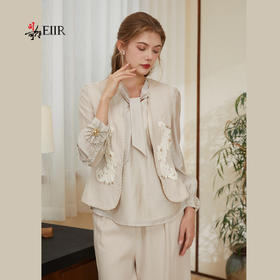 司歌天丝马甲绣花外套收腰E921272y