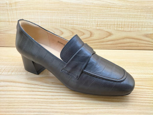 豪行真皮女鞋23349121时尚中跟舒适休闲简约单鞋正品 商品图1