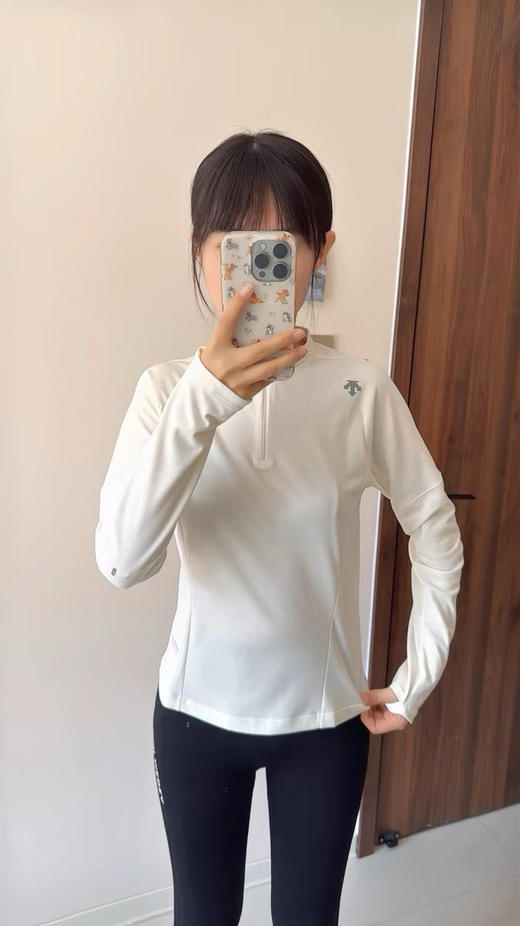 点此购买 迪桑特春秋季Running女士F360半拉链长袖T恤 LL 341286 商品图14