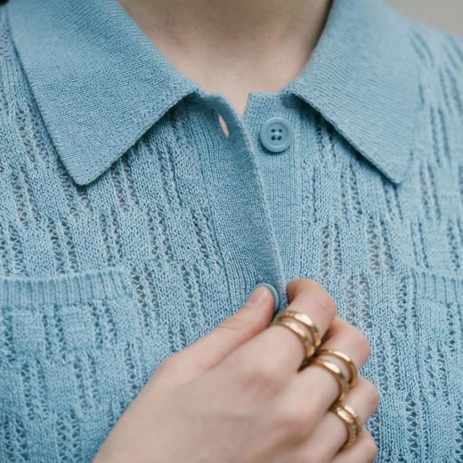 PALUOPO/PLT恤领女开衫E21877-C/约重290g帕罗 商品图5