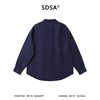 SDSA男装2026新款高贵轻奢时尚纯色纽扣翻领长袖衬衫百搭简约衬衣 商品缩略图4