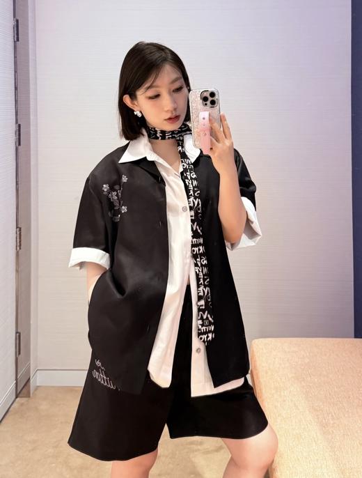 驴家25ss桑蚕丝花朵缎面印花短裤（DY） 商品图3