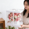 韩式粉绣球正方体鲜花礼盒 商品缩略图5