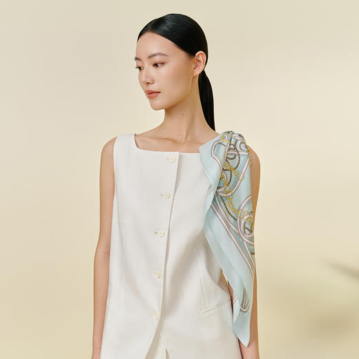 万事利双面印花中方巾-链金喜 商品图2