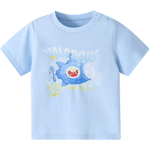 【实体店同款】男童圆领短袖针织衫夏季新款安奈儿童装XB621155 商品图8