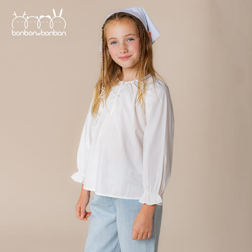 意发白打揽彩色上衣 商品图1