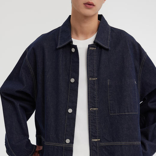 MODE COMMUTER | MC翻领牛仔风衣原牛牛仔风衣MCF108068A 商品图4