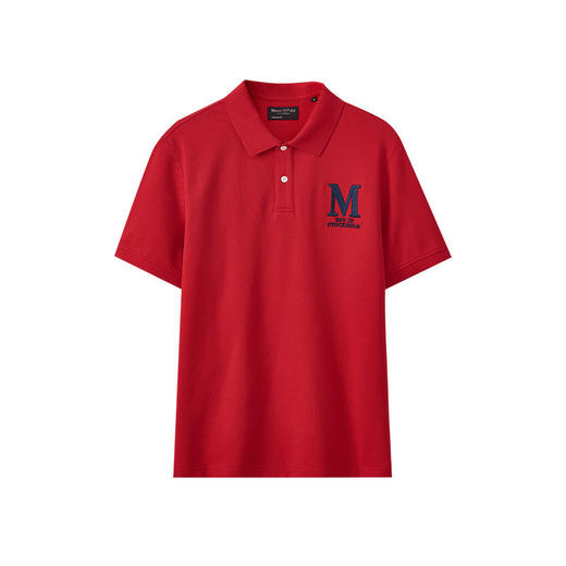 Marc O'Polo/MOP 夏季新款休闲字母绣花短袖宽松透气通勤Polo衫男 商品图4