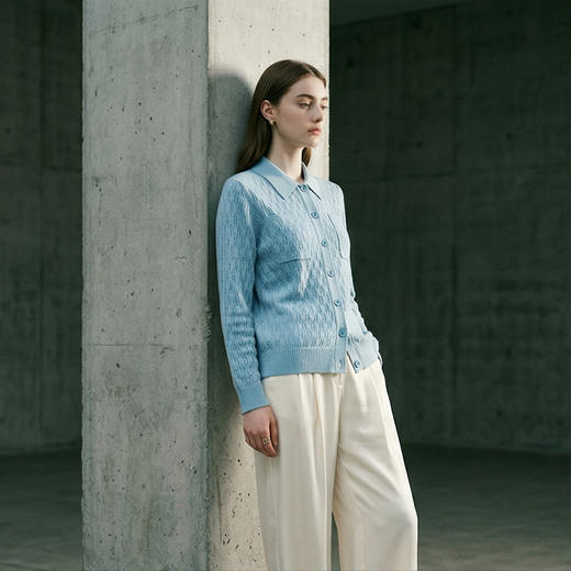 PALUOPO/PLT恤领女开衫E21877-C/约重290g帕罗 商品图4