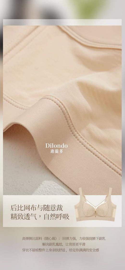 迪兰多夹棉面膜调整型全包裹轻薄杯大胸显小2118479 商品图5