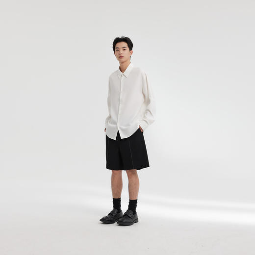 MODE COMMUTER | MC春季莱赛尔肌理休闲长袖衬衫MCF103051A 商品图1