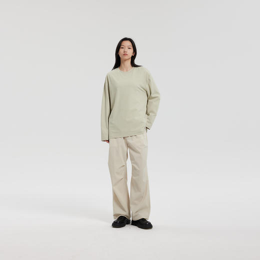 MODE COMMUTER | MC速干针织排汗轻量速干字母印花长袖T恤 商品图1