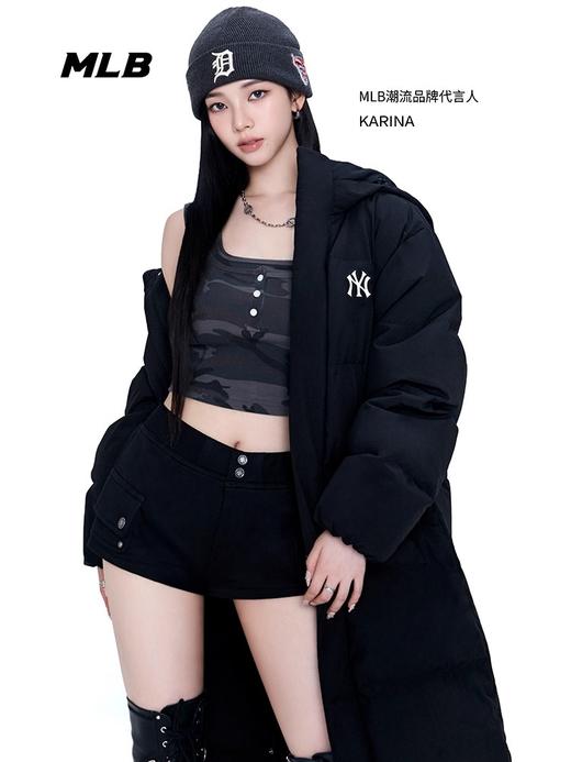 【限时秒杀】MLB  KARINA同款韩系氛围长款防水防泼水羽绒服25冬季新款3ADJB2356【无货退款】 商品图1
